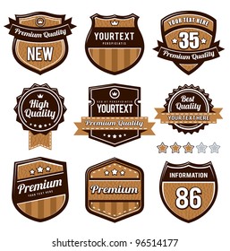 Vector set of retro badges.