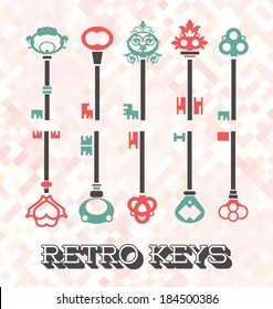 Vector Set: Retro Keys