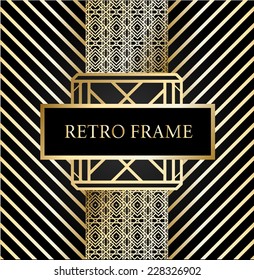 vector set retro pattern for vintage party Gatsby style 