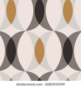 Conjunto de vetores retro simples geométrica sem emenda padrões em estilo retro. Padrão geométrico abstrato vintage em estilo Bauhaus.