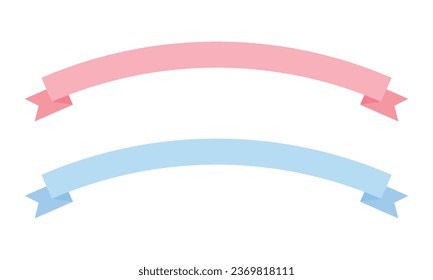 Vector set of ribbon banner label collection design vector illustration