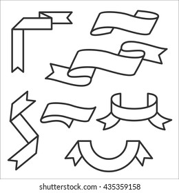 Vector set  ribbons