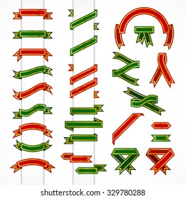 Vector set of ribbons â?? Christmas