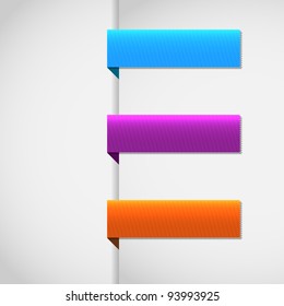 Vector set ribbons tag - EPS10 Design