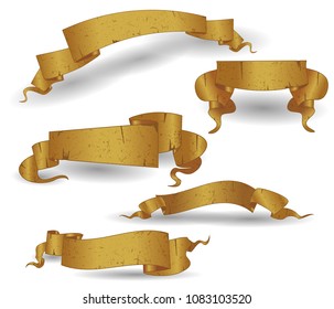 Vector Set of Ribbons for Your Text