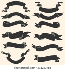 Vector Set of Ribbons for Your Text