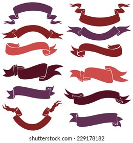 Vector Set of Ribbons for Your Text