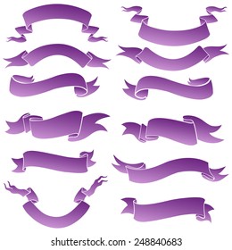 Vector Set of Ribbons for Your Text