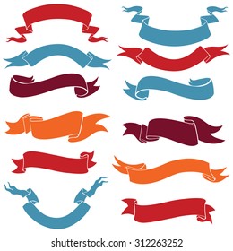 Vector Set of Ribbons for Your Text