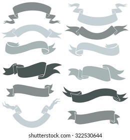 Vector Set of Ribbons for Your Text