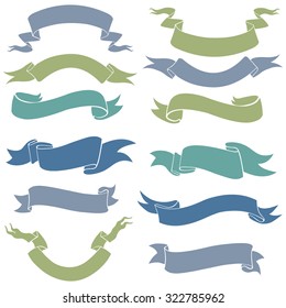 Vector Set of Ribbons for Your Text