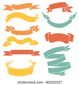 Vector Set of Ribbons for Your Text