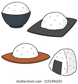 vector set of rice