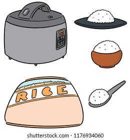 vector set of rice