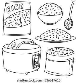 vector set of rice