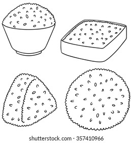 vector set of rice