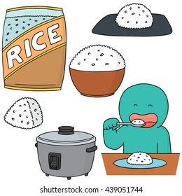 vector set of rice