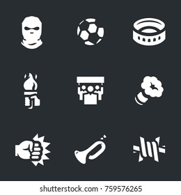 Vector Set of Riotous fan Icons.