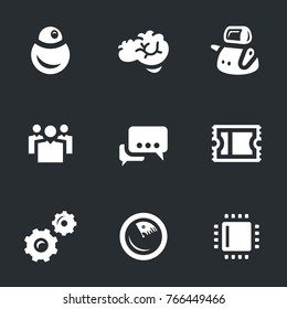 Vector Set of Robo Battle Icons.