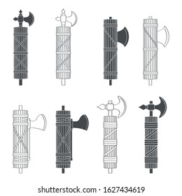 vector set with Roman Fasces