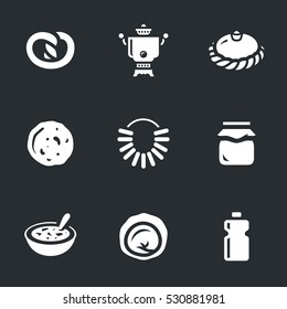 Vector Set of Russian cuisine.
