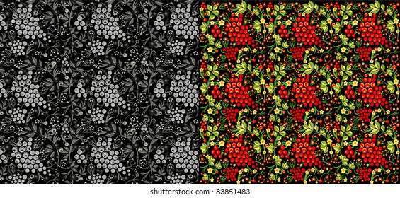 vector set of russian ornaments