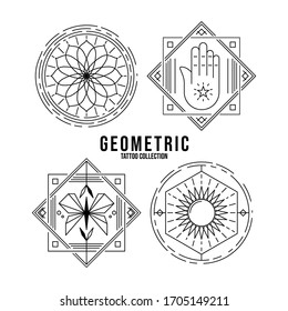 Vector set of Sacred geometric symbols