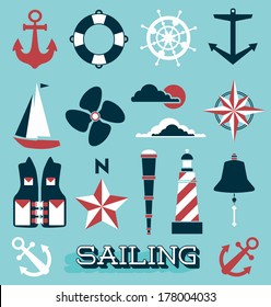 Vector Set: Sailing Icons and Symbols