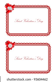 vector set of Saint Valentine's Day greeting cards