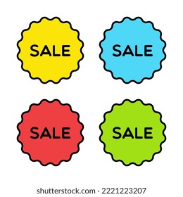 Vector Set of Sale Badge Labels