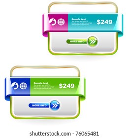 Vector set of sale design elements
