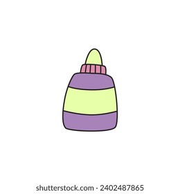 conjunto vectorial de equipos escolares en vector de colores pastel