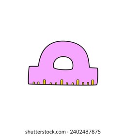 vector set of school equipment in pastel colors vector