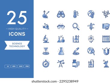 Vector set of Science icons