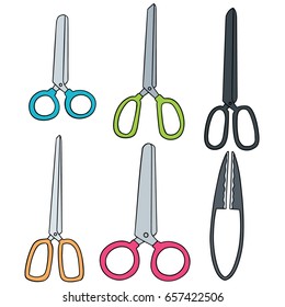 vector set of scissors