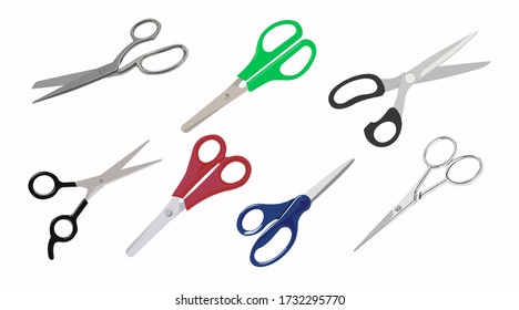 Vector Set of Scissors Illustrations