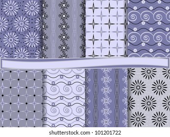 vector set of scrapbook paper