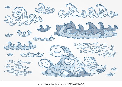  Waves Drawing Images Stock Photos Vectors Shutterstock