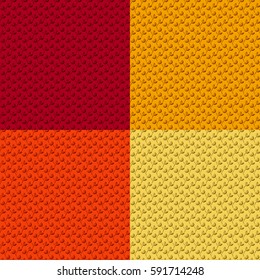 vector set of seamless colored backgrounds illustrations of small flowers