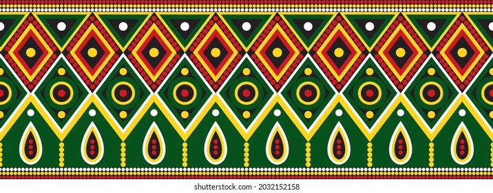 Vector set of seamless Indian patterns. National seamless ornaments, borders, frames. colored decorations of the peoples of South America, Maya, Inca, Aztecs. Print for fabric, paper, textile and clot