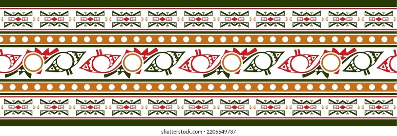 Vector set of seamless Indian patterns. National seamless ornaments, borders, frames. colored decorations of the peoples of South America, Maya, Inca, Aztecs. Print for fabric, paper, textile