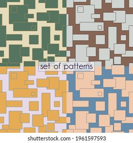 vector set of seamless patterns