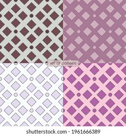 vector set of seamless patterns