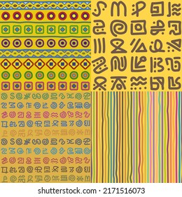 Vector set of seamless patterns.