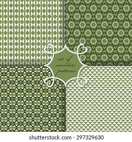 vector set of seamless patterns