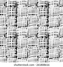 Vector set of seamless patterns. Abstract geometric backgrounds. Monochrome neutral backdrops, fine linear grids, repetitive backgrounds.