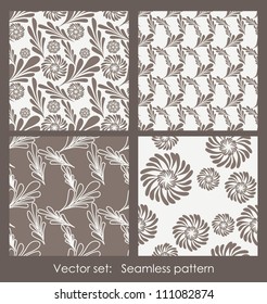 vector set of seamless patterns. modern stylish texture. endless abstract background