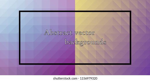 Vector set of seamless patterns. Repeating geometric tiles. Collection of trendy textures with triangles. Stylish hipster prints.