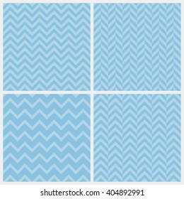 Vector set of seamless patterns.Wave background.