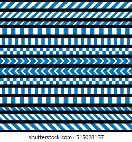 Vector set of seamless tapes. For restriction and dangerous zones.